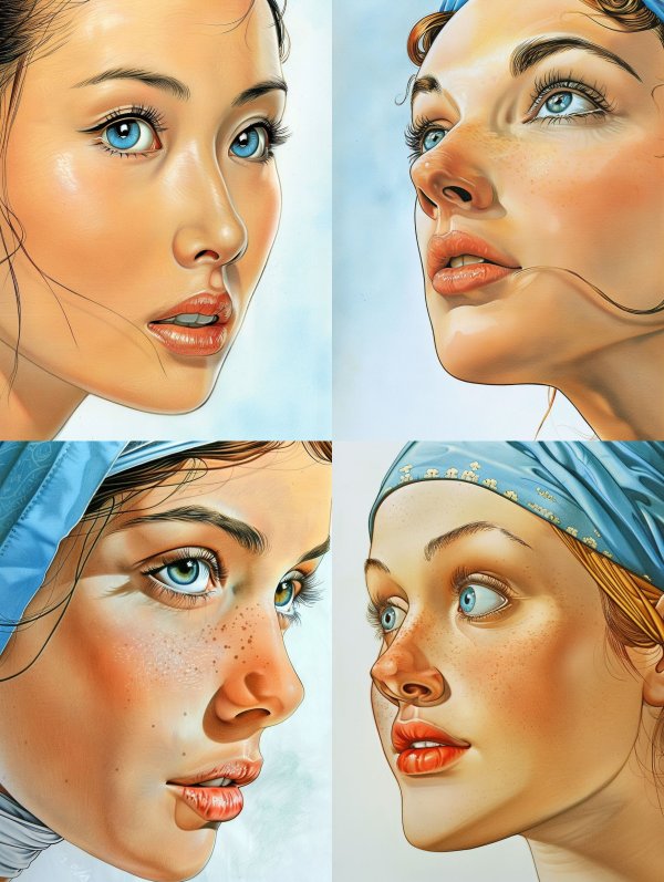 Azure Gaze Realism