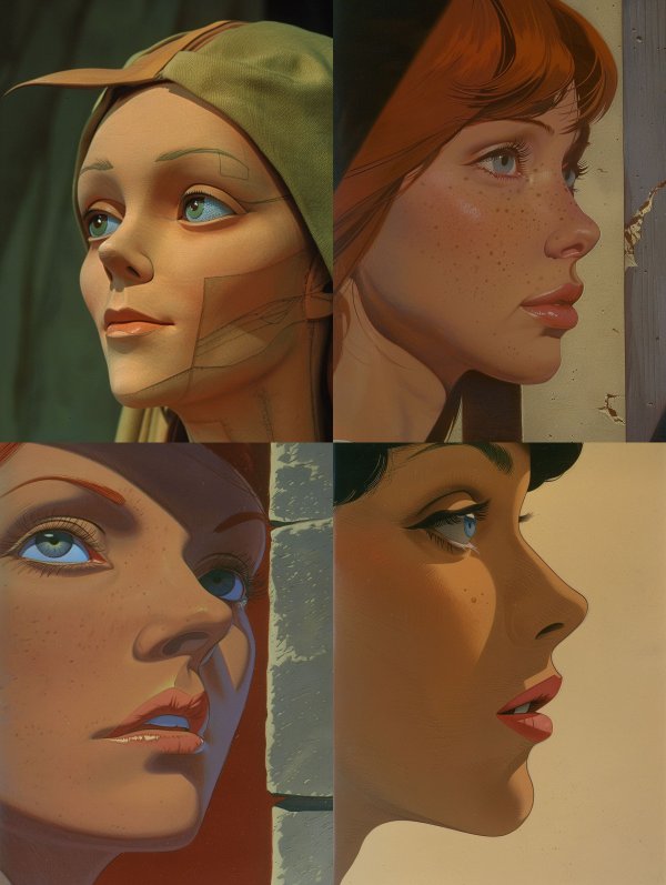 Stylized Digital Portrait Studies