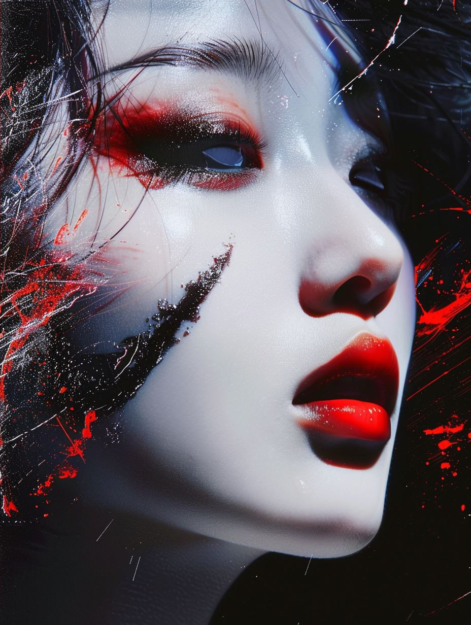 Crimson Shards of Digital Soul