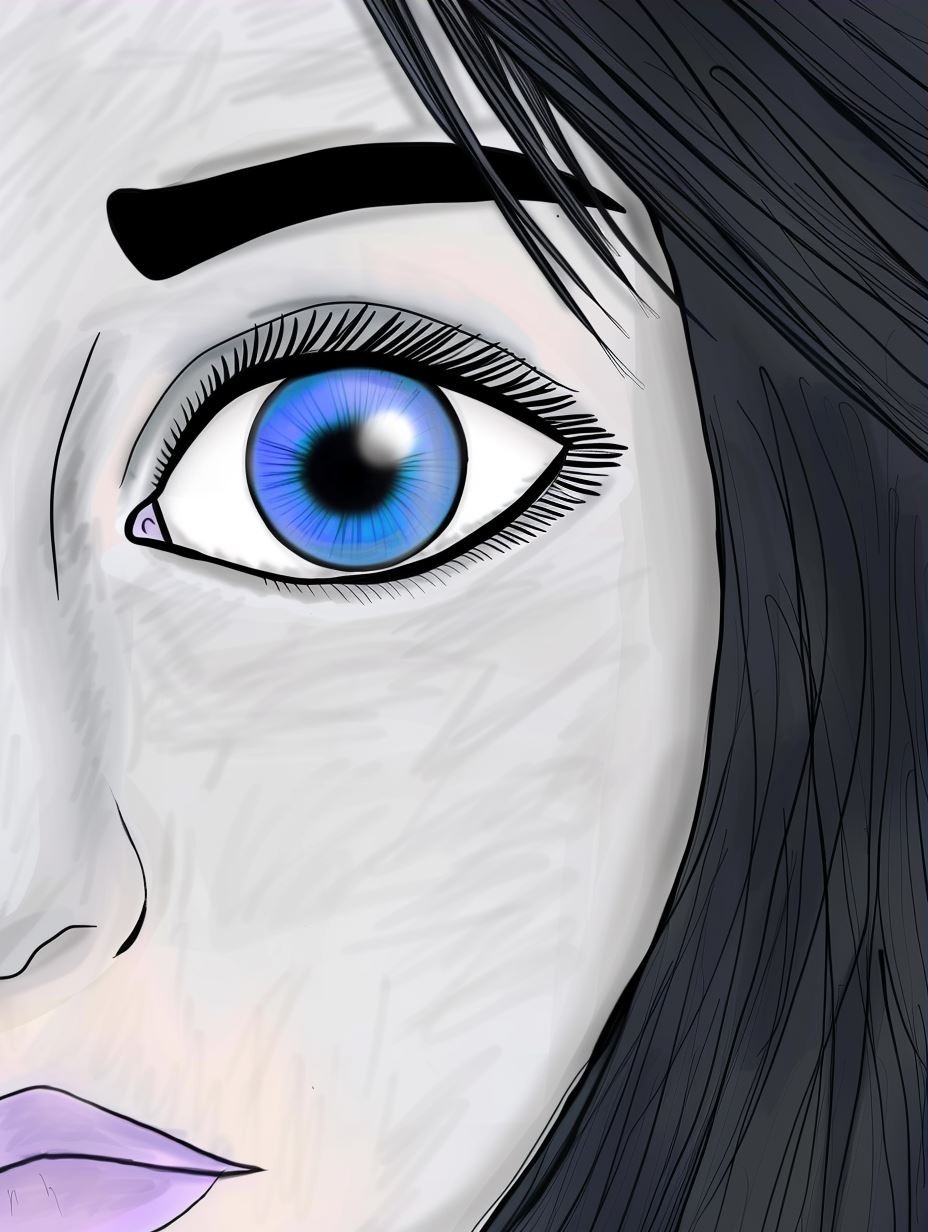 Serene Dreamer Portrait - Image 3