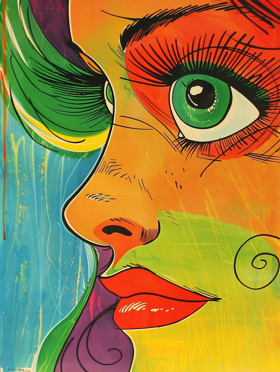 Vibrant Pop Art Portrait