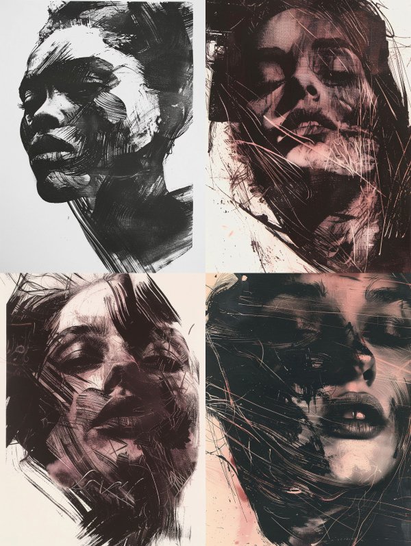 Ink Shadow Portrait