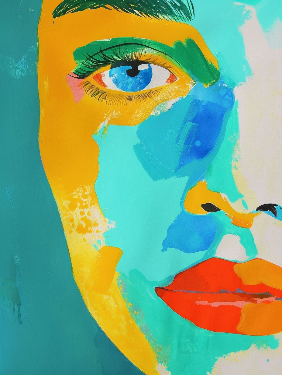 Vibrant Palette Portrait