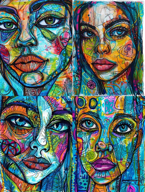 Prismatic Psychedelic Portrait Study