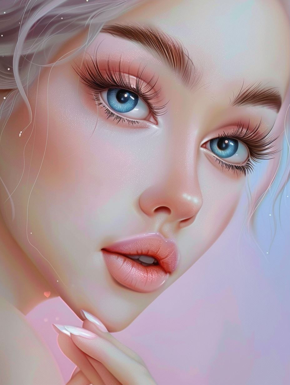Ethereal Pastel Dream Portrait