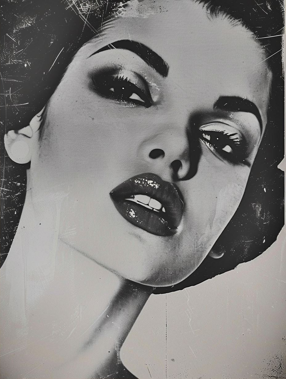 Vintage Grunge Glamour Portrait