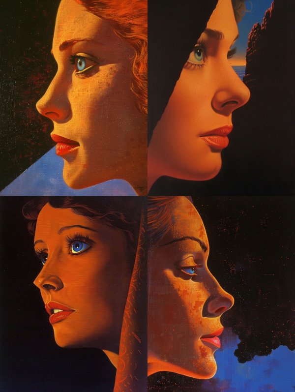 Celestial Gaze in Golden Light