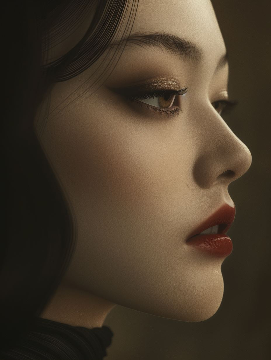 Ethereal Porcelain Beauty Portrait