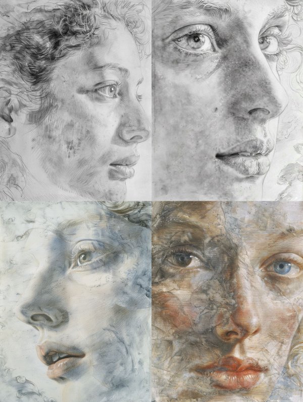 Ethereal Graphite Portrait Study