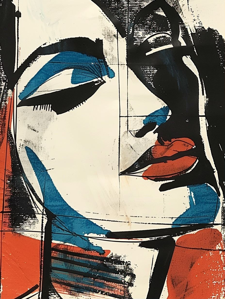 Abstract Expressionist Urban Portrait