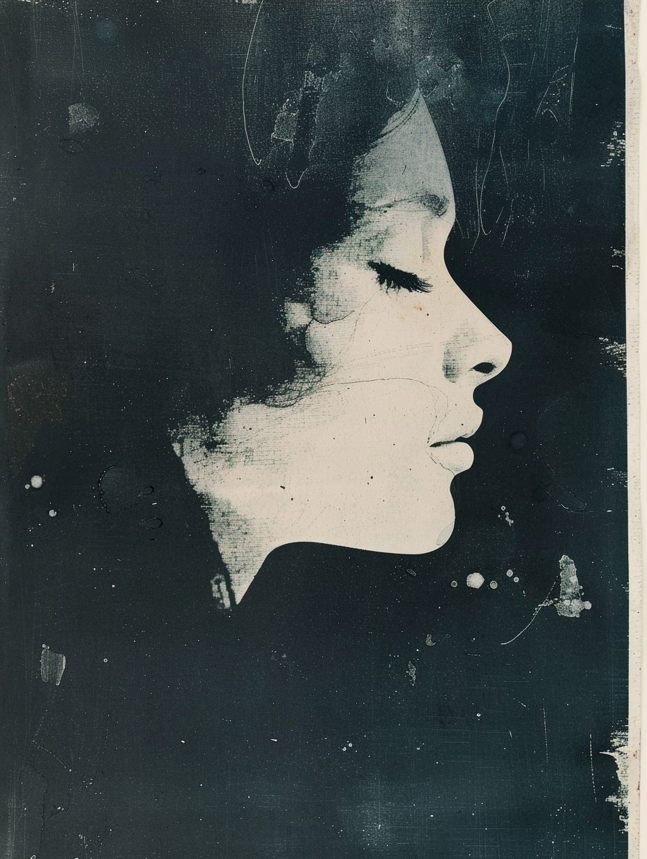 Ethereal Monochrome Screen Print