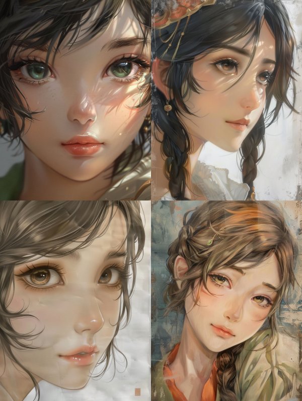 Ethereal Gaze in Golden Light
