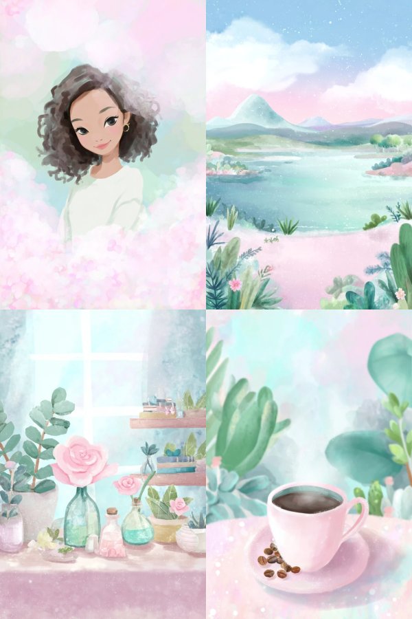 Pastel Dream Portrait