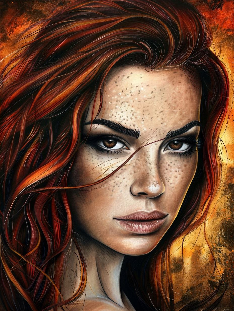 Ember Gaze Portrait