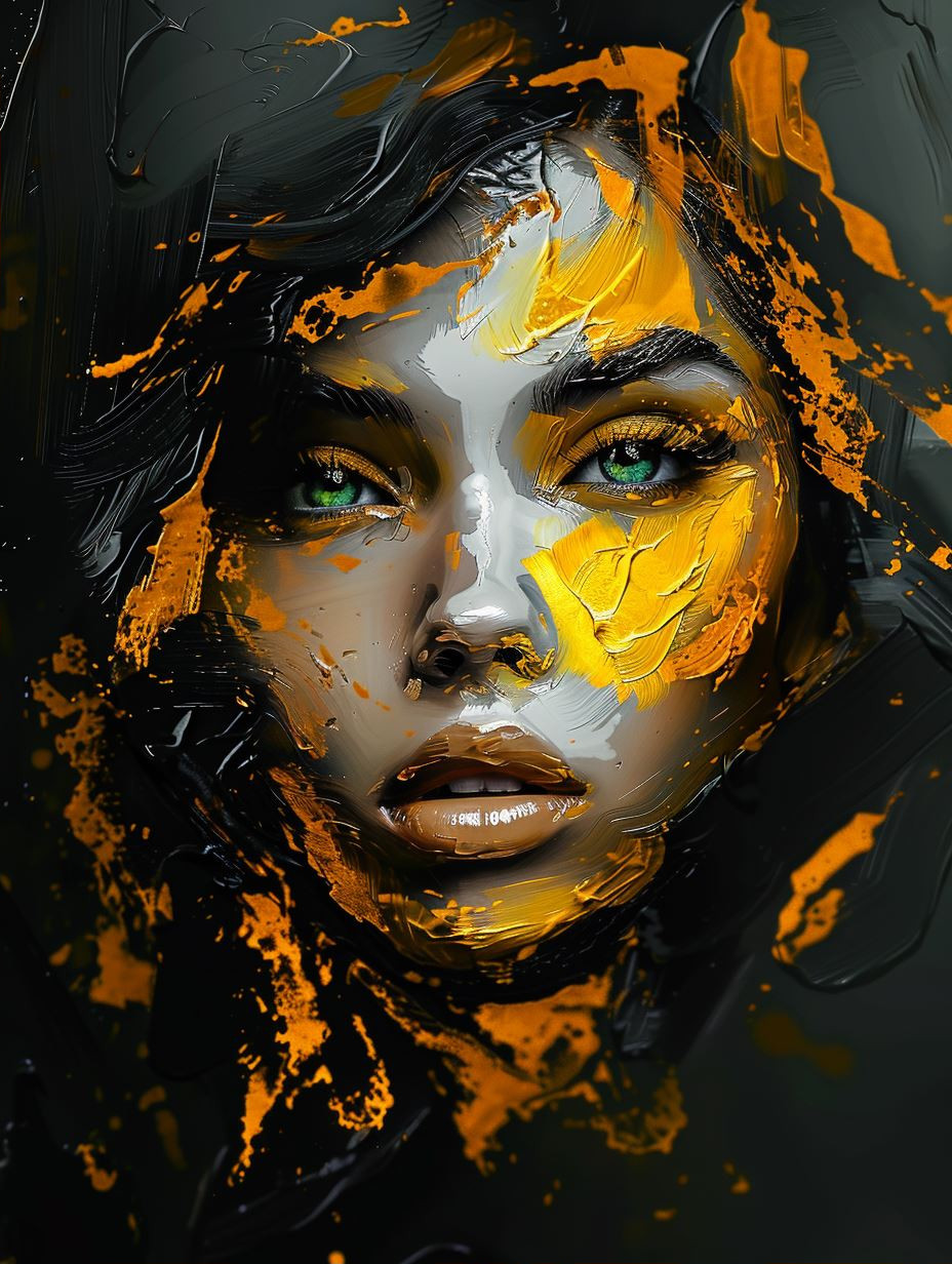 Golden Strokes of Urban Elegance