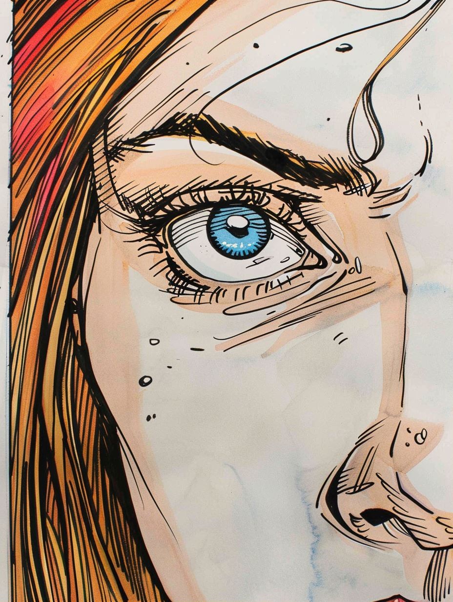 Ink and Wash Portrait