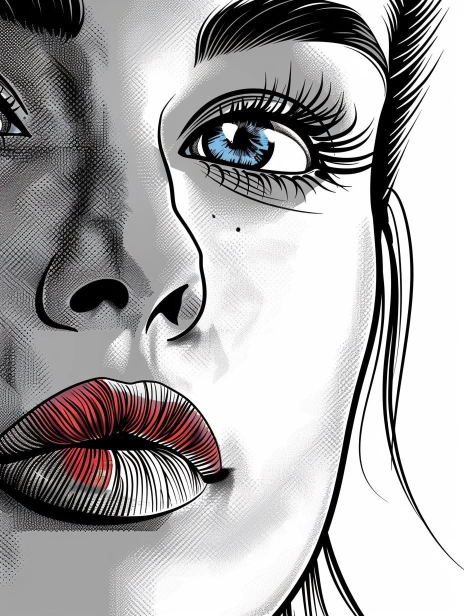 Noir Pop Portrait