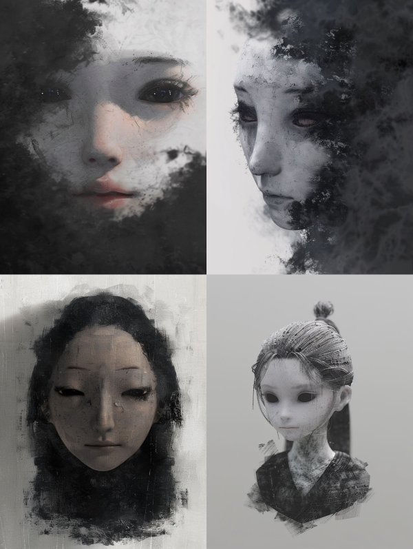 Ethereal Shadow Portrait