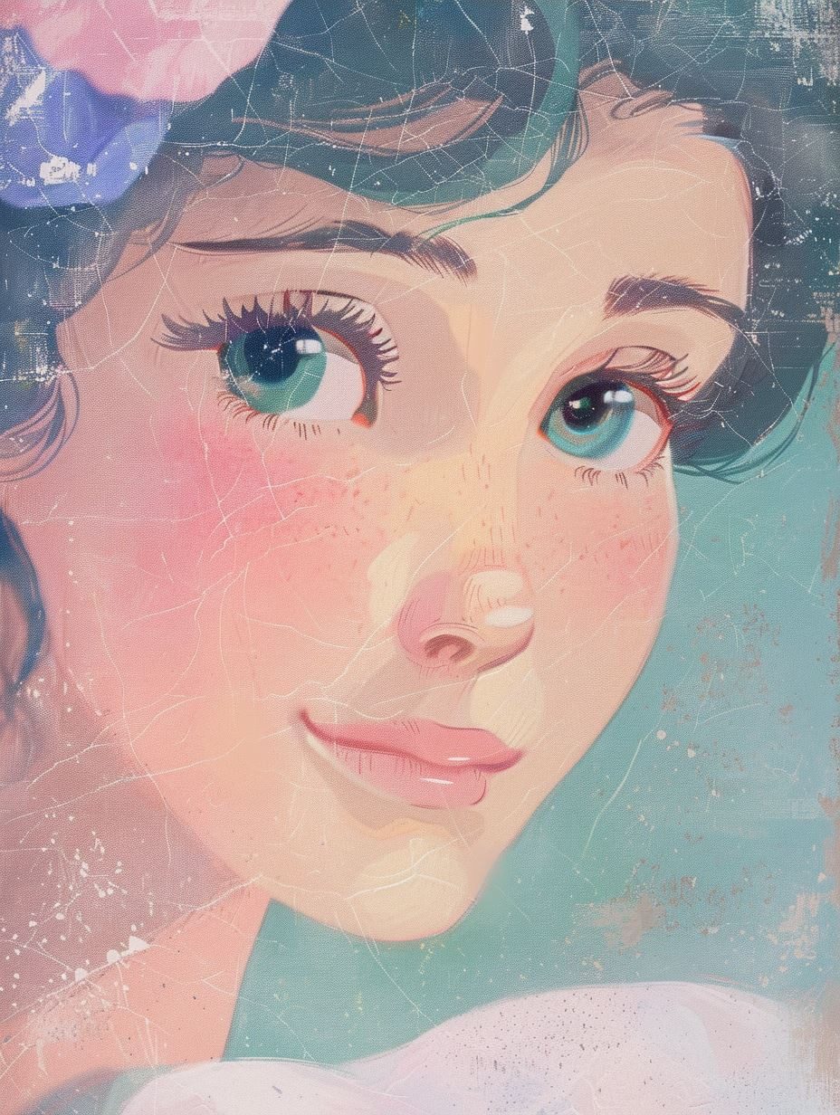 Ethereal Dreamy Anime Portrait