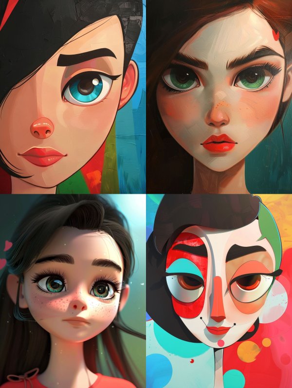 Modern Stylized Digital Portraiture