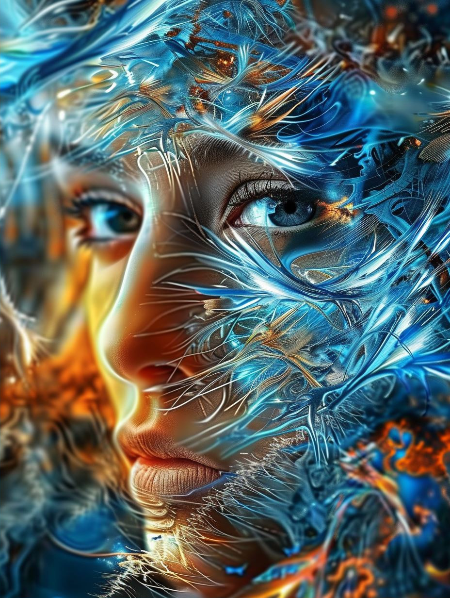 Luminous Neural Flow Portrait