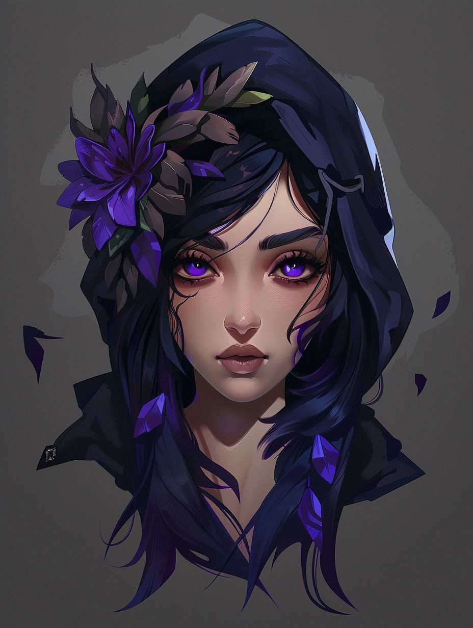 Fragmented Soul in Violet Hues - Image 2