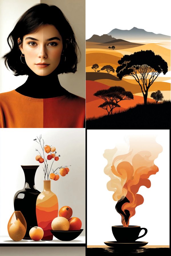Amber Contrast Portrait
