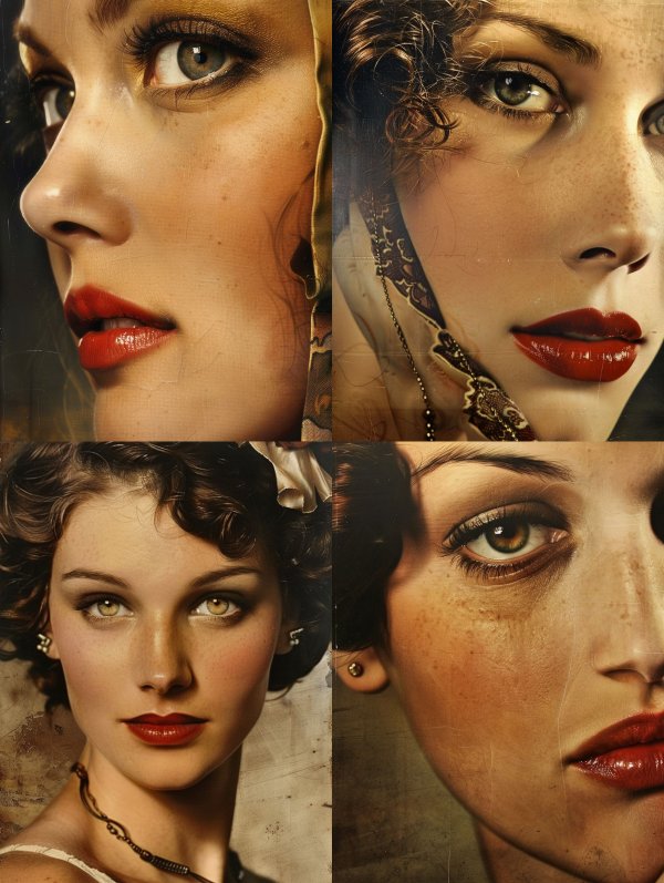 Vintage Cinematic Glamour Portraits