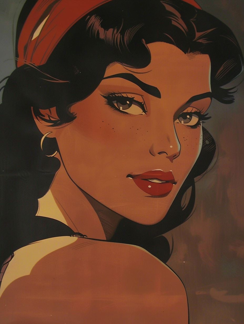 Vintage Pin-Up Comic Glamour - Image 1