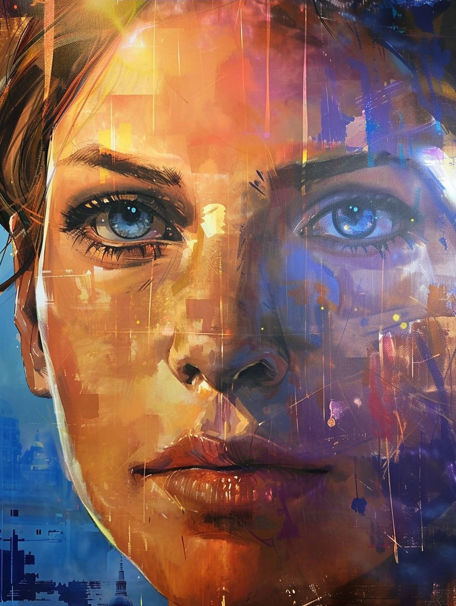 Fragmented Gaze of Golden Light