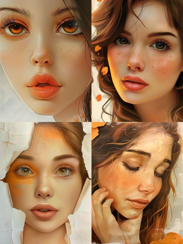 Golden Gaze Hyper-Realistic Portrait
