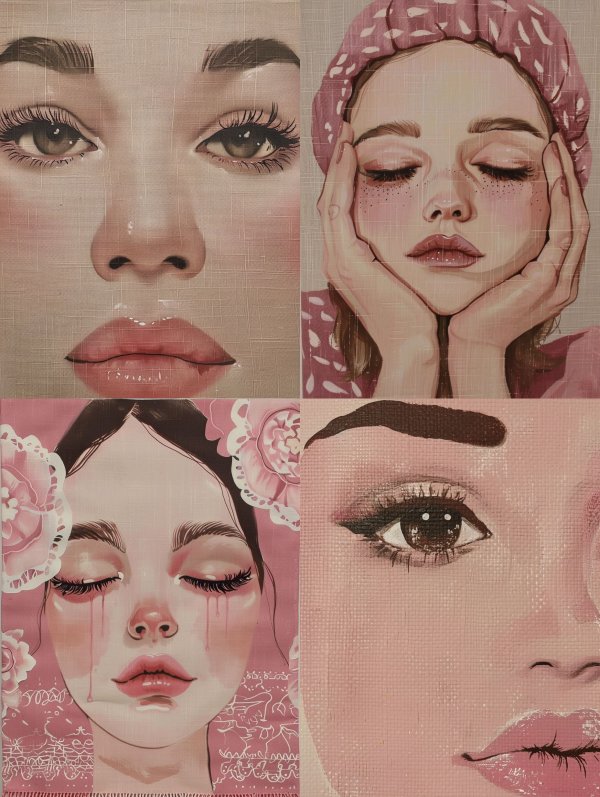 Ethereal Linen Portrait Study