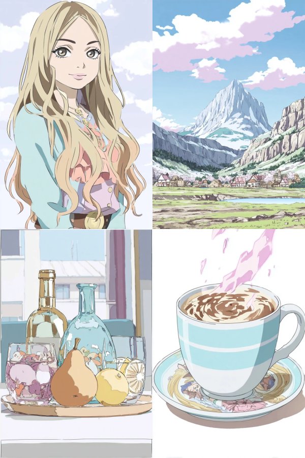 Pastel Anime Elegance