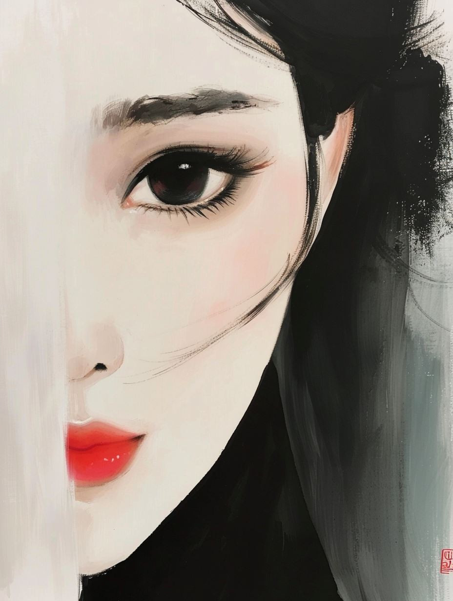Ethereal Digital Portrait Study