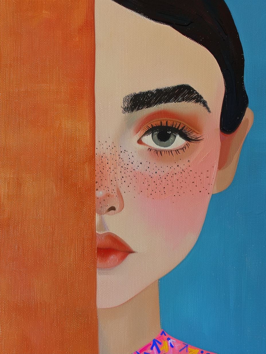 Floral Veil Portrait