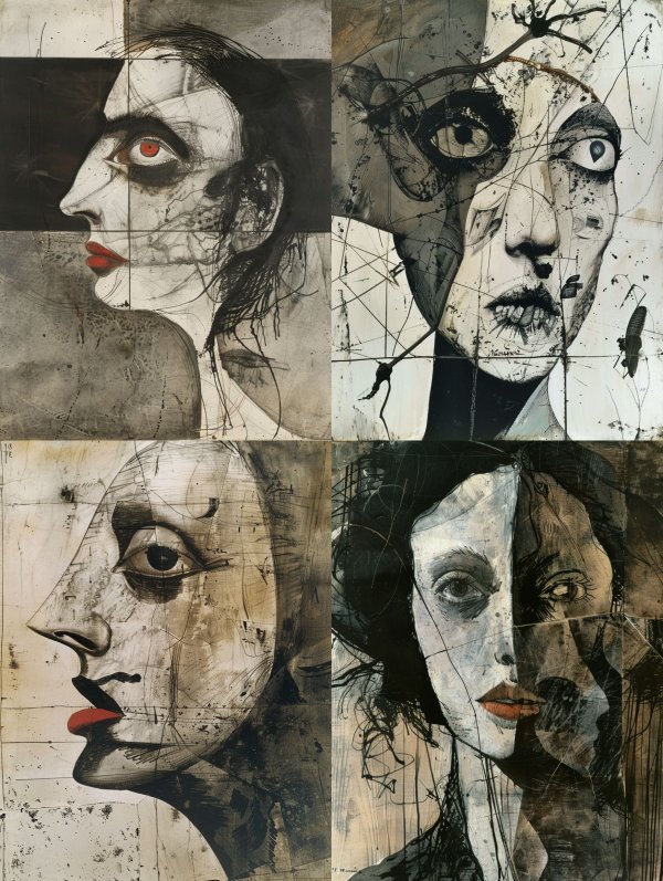Fragmented Soul in Ink