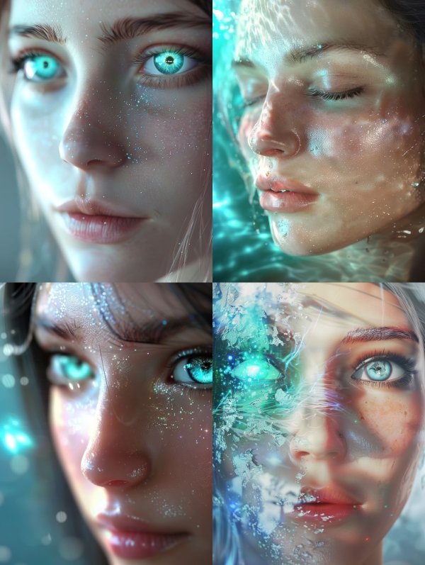 Celestial Stardust Ethereal Portrait