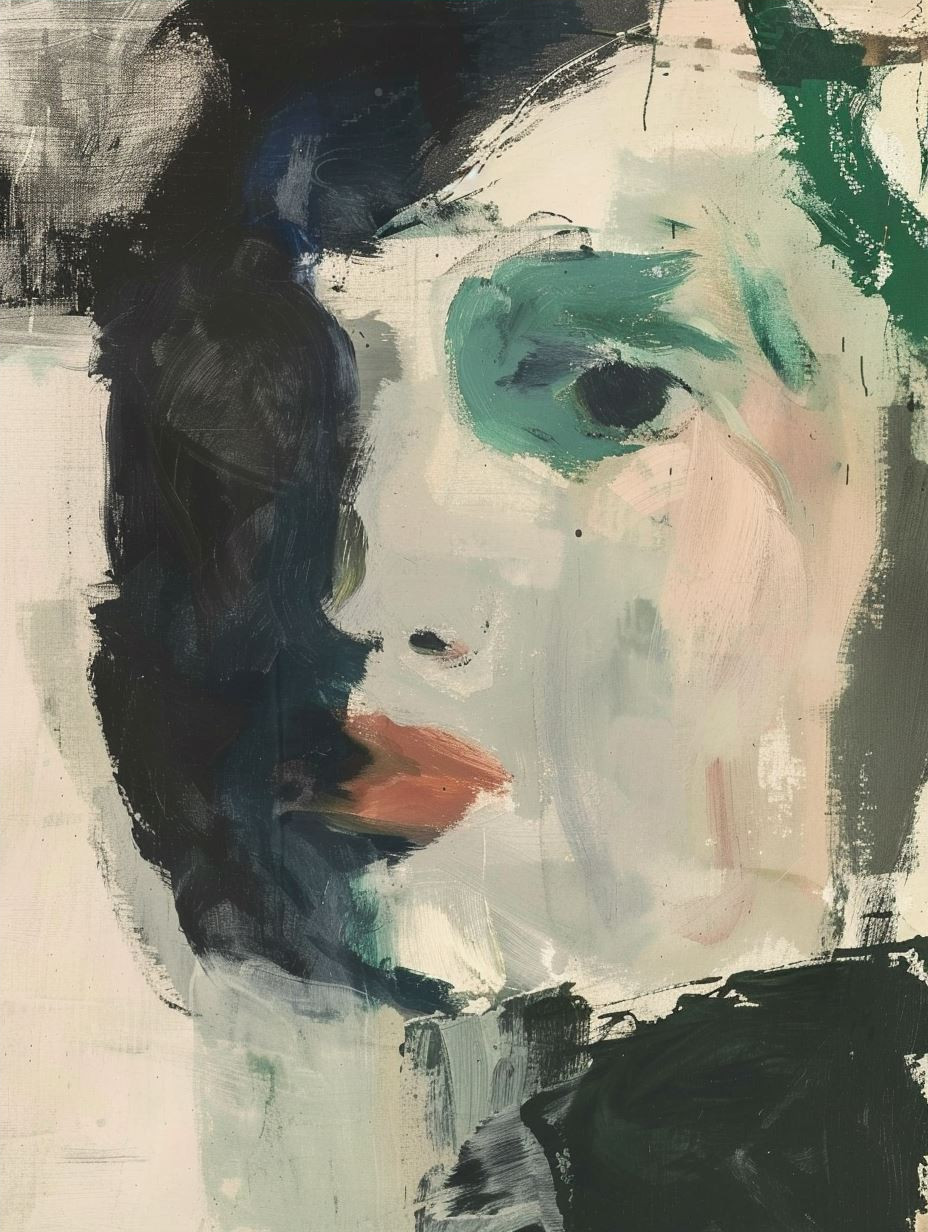 Fragmented Gaze in Abstract Color