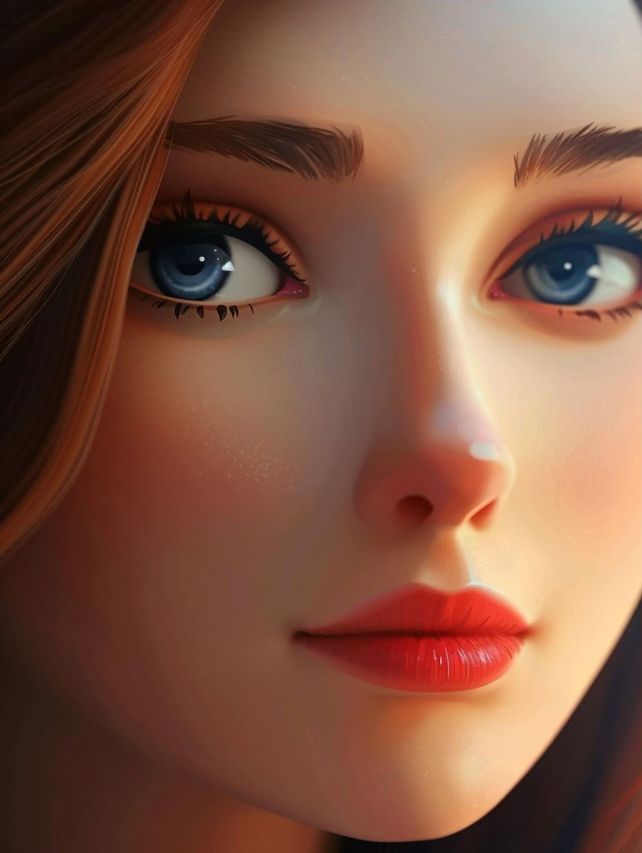 Ethereal Anime Portrait in Autumn