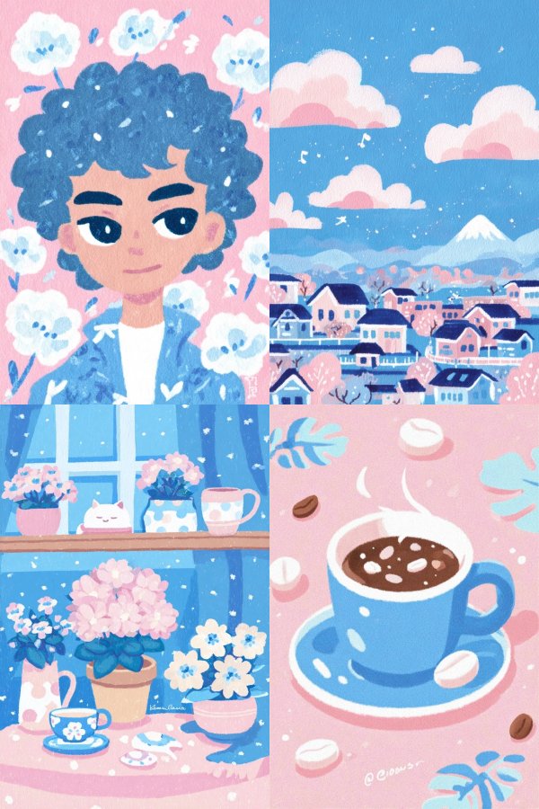 Pastel Bloom Portrait