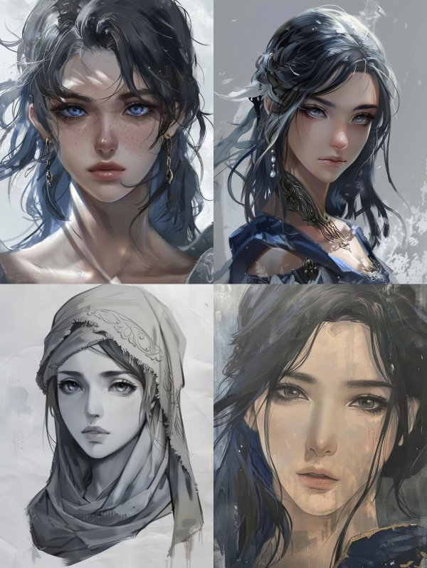 Ethereal Azure Gaze