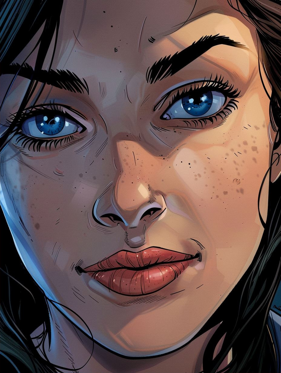Electric Blue Comic Noir - Image 2