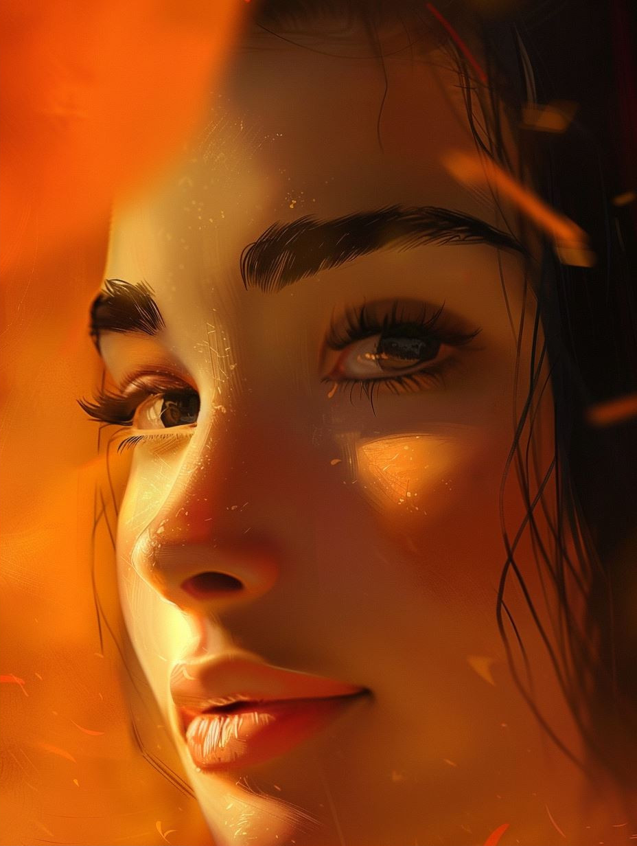 Golden Hour Ethereal Portrait