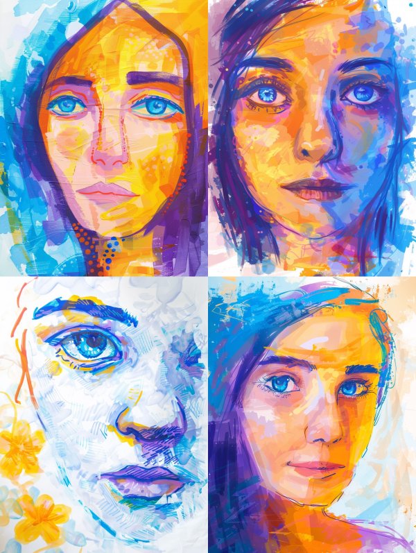 Vibrant Ethereal Portrait Studies