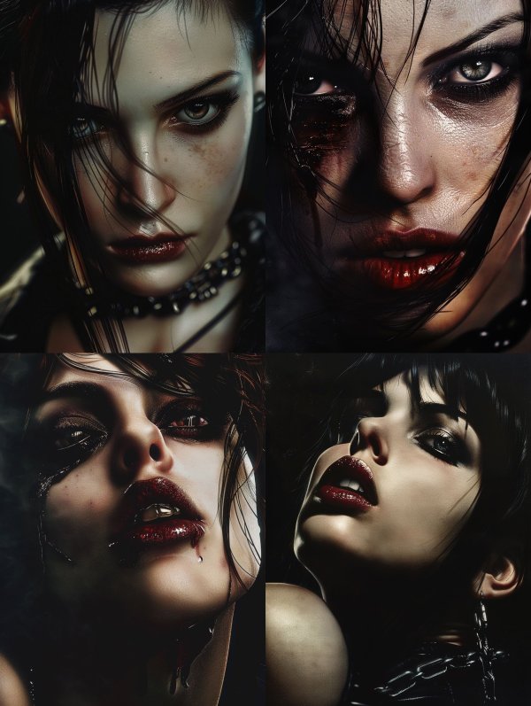 Dark Cinematic Gothic Portrait