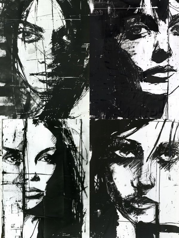 Ink Shadow Portrait