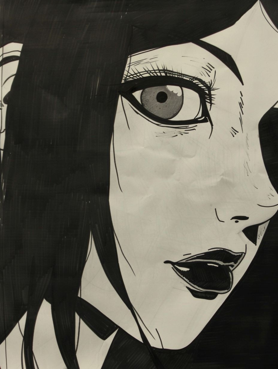 Noir Ink Portrait Study