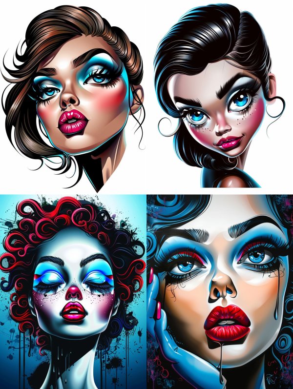 Neon Glamour Portrait