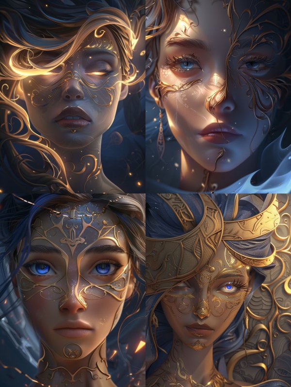 Golden Ethereal Radiance
