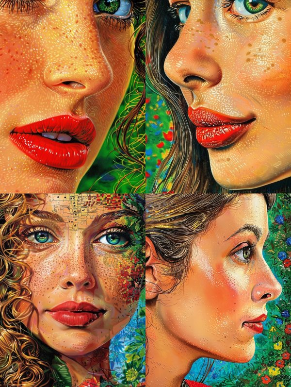 Hyper-Realistic Freckled Portrait Study